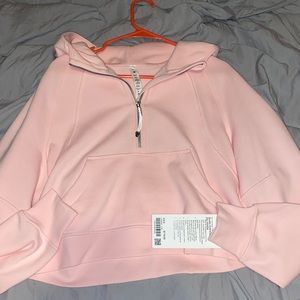 NWT strawberry milkshake scuba half zip